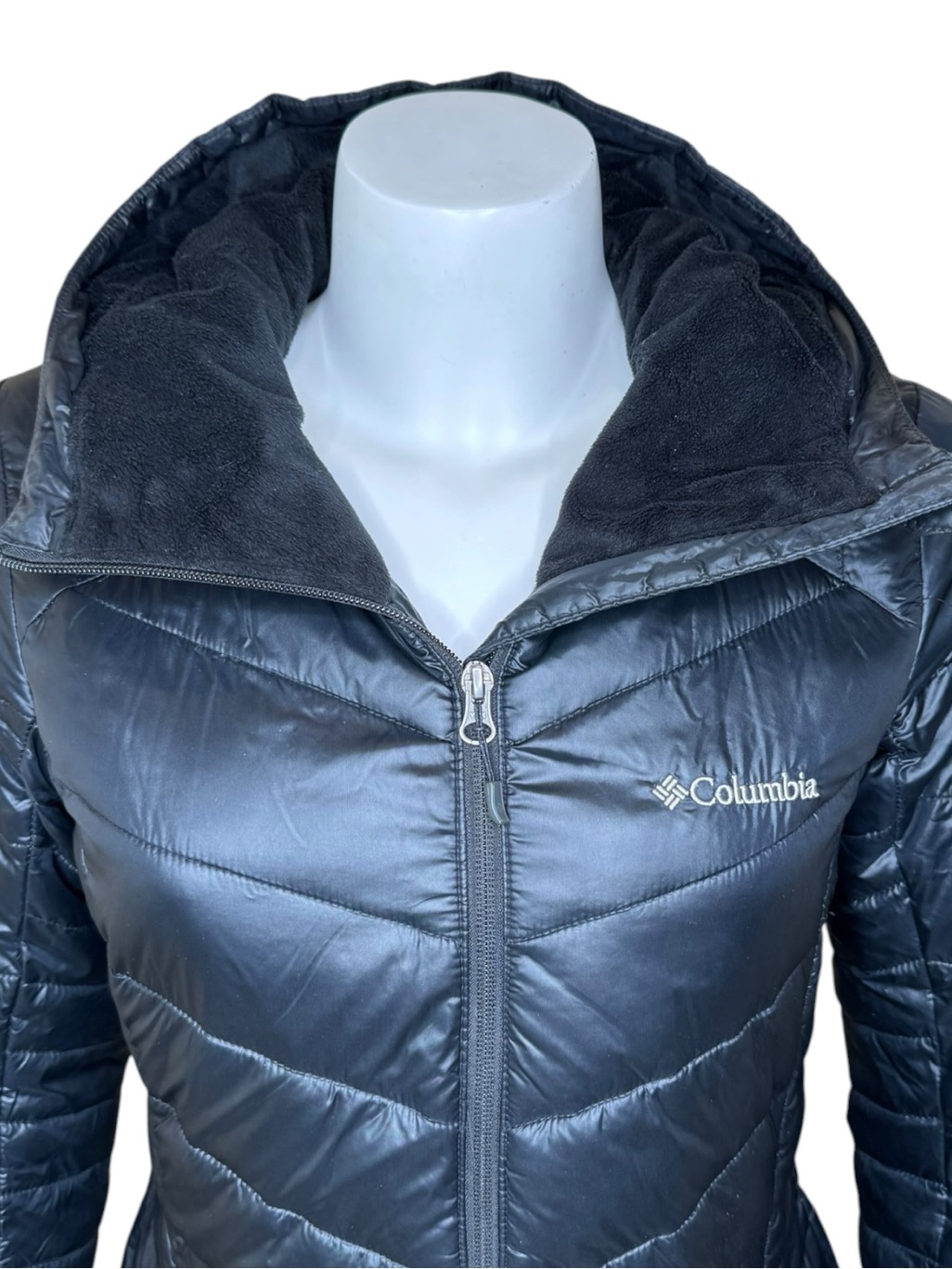 Columbia Joy Peak Mid Jacket S Omni-Heat Hooded Infinity Gold Insulated Black — image 5 of 8